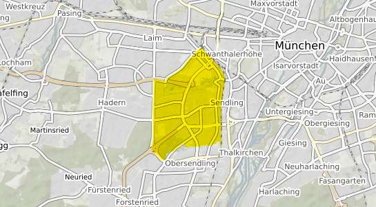 Immobilienpreisekarte München Sendling Westpark